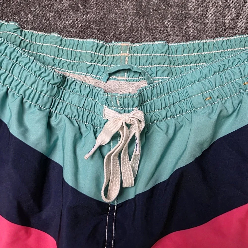 Chubbies Aquatic Libations Colorblock Splatter Swim Trunks Mens Large 6